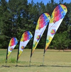 Wing Flag 10' "Petal TearDrop" Kit, Full Color Print on 2 Sides - 10 Foot High